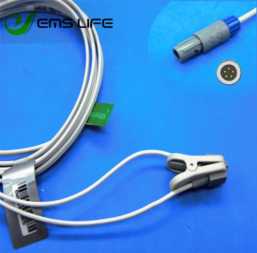 

Long cable child or neonate ear clip spo2 sensor for infinity OMNI II patient monitor