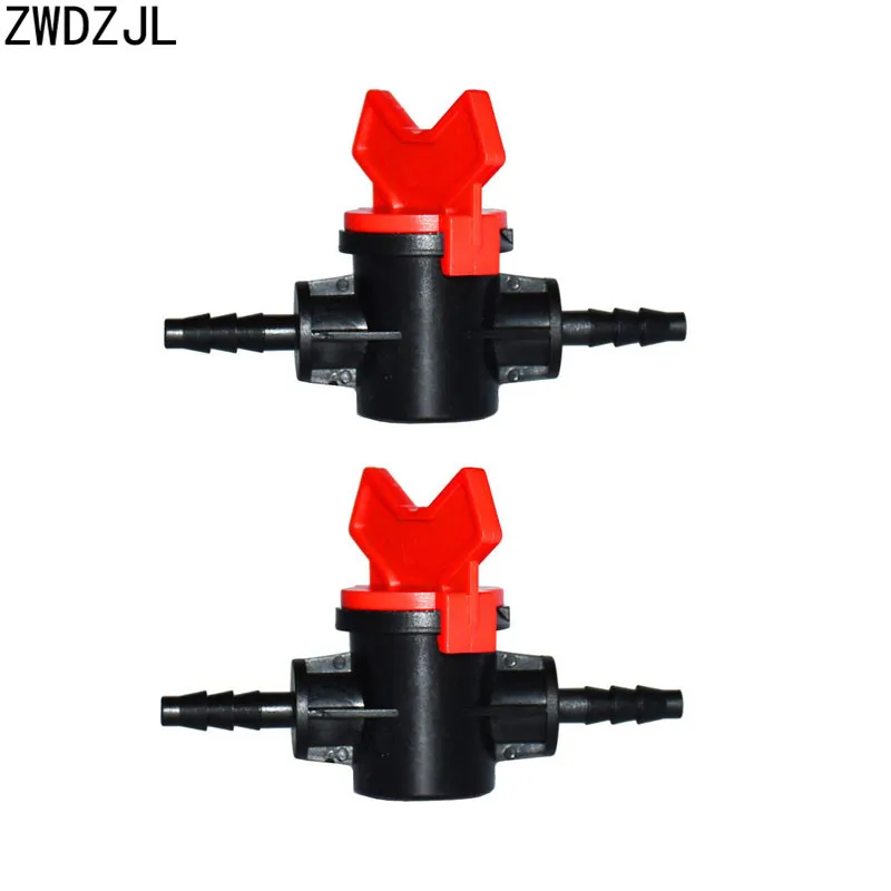 Садовый кран 1/4 мини клапан для орошения 2 ходовой шланг 4/7 соединители останова