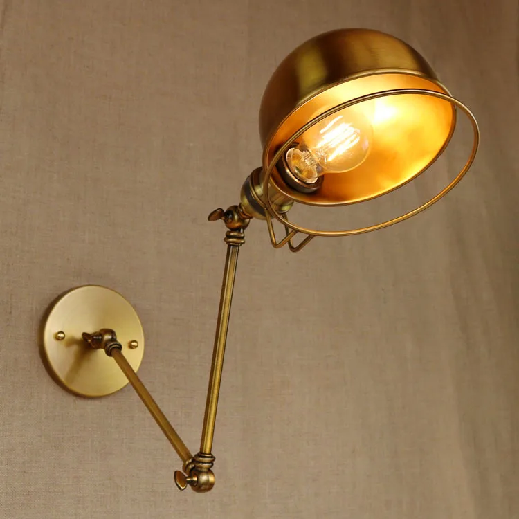 RH brazo Retro estilo Loft Pared Vintage lámpara de Edison LED aplique...