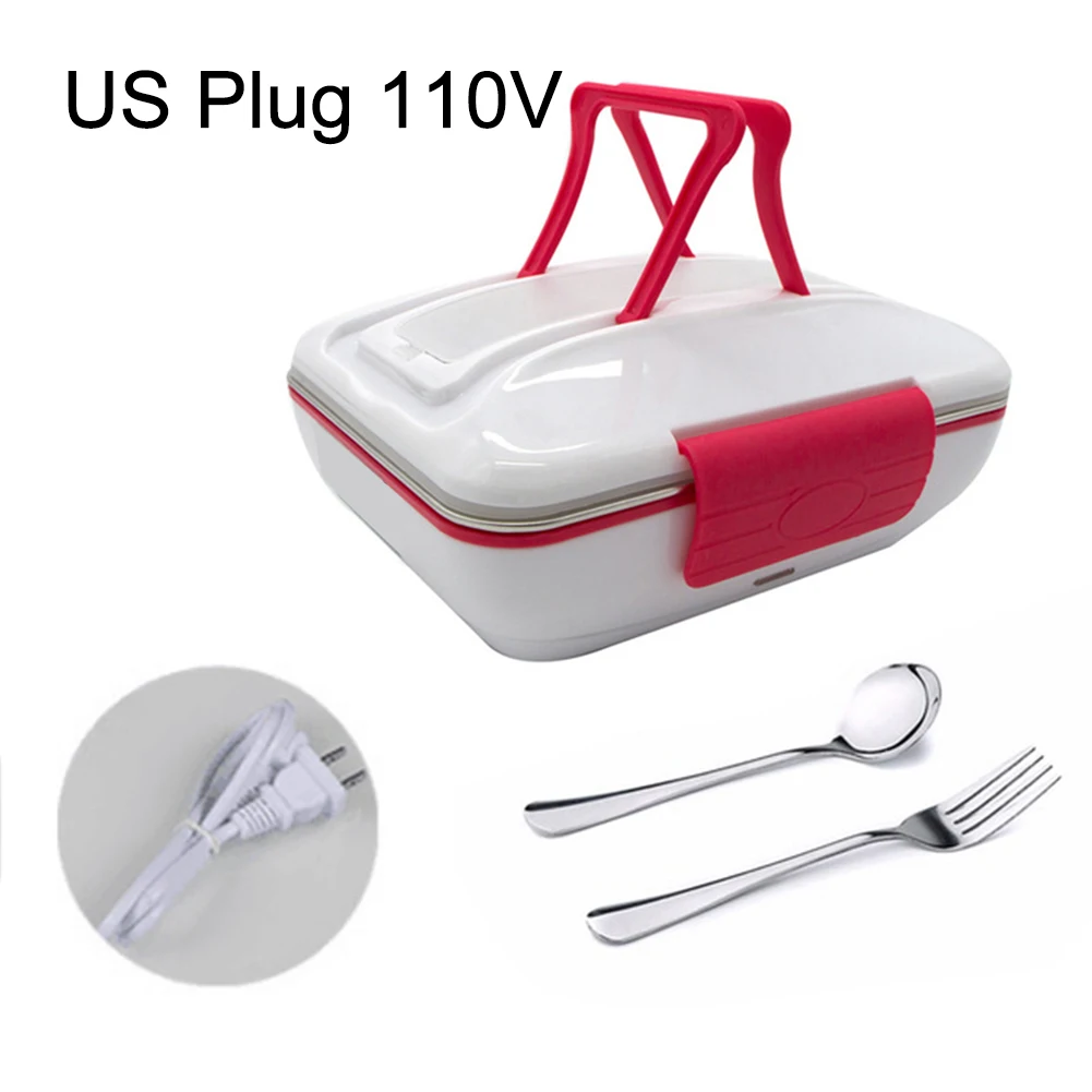Rose Red US Plug Горячее предложение! 820 мл портативный Электрический нагревательный Ланч-бокс, пищевой подогреватель, контейнер для хранения Bento - Цвет: Rose Red US Plug