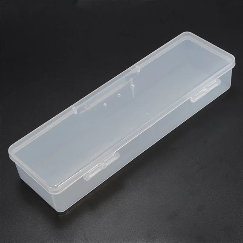 Rectangular Transparent Nail Tips Case Jewelry Watch Tool Storage Box Organizer For Money Coin Candy Keys |