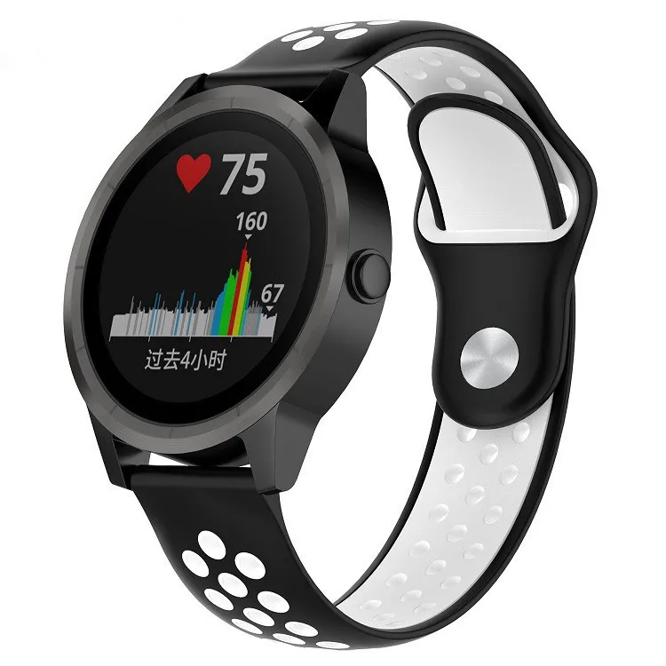 Силиконовый сменный дышащий ремешок для часов Garmin Vivoactive 3 спортивный ремешок для наручных часов vivomove HR/vivomove/vivoactive3 music