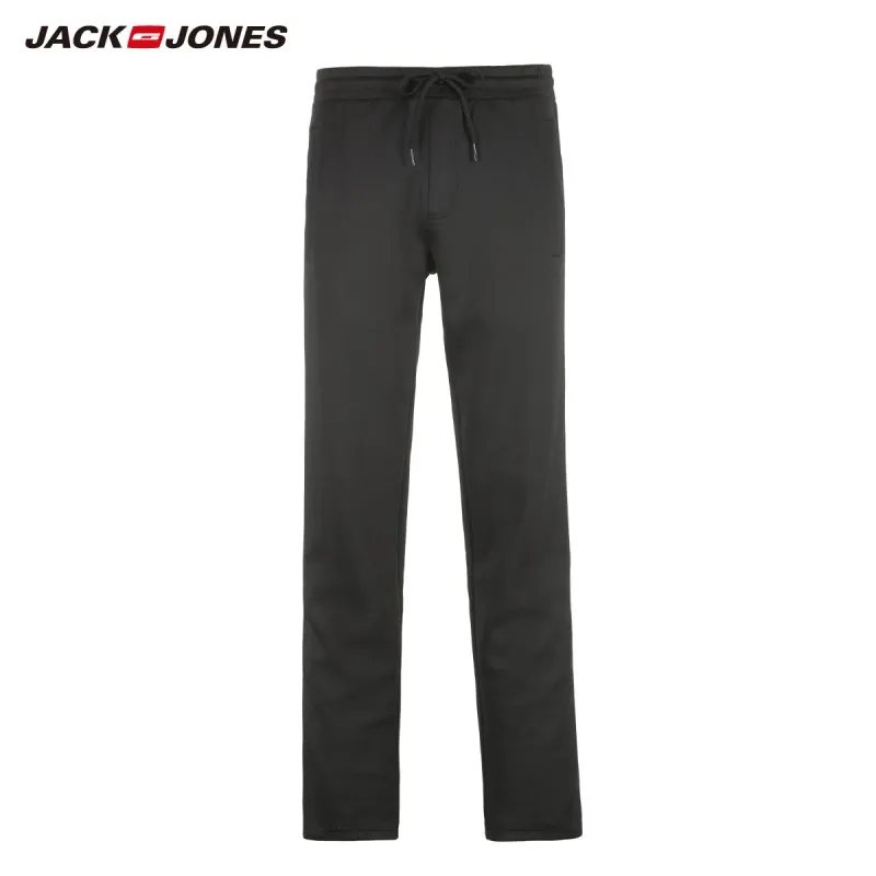 JackJones мужские Стрейчевые тренировочные брюки прямого кроя с завязками на лодыжках | 219114527