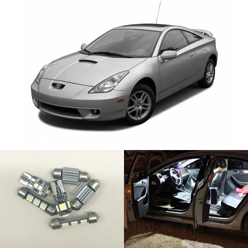 Комплект светодиодных ламп для салона Toyota Celica 2002 2005 6 шт./упак. Canbus без ошибок