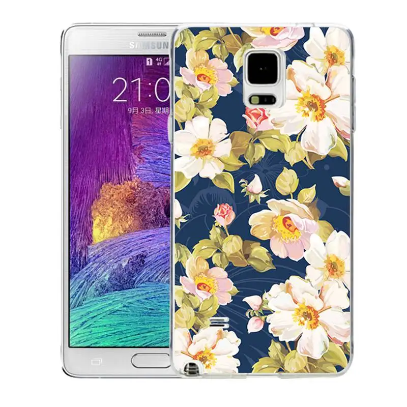 Qmswei мягкий чехол для телефона из ТПУ samsung S8 s6 s7 edge s4 s5 s3 C5 C9 note3 note4 note5 ясно цветка