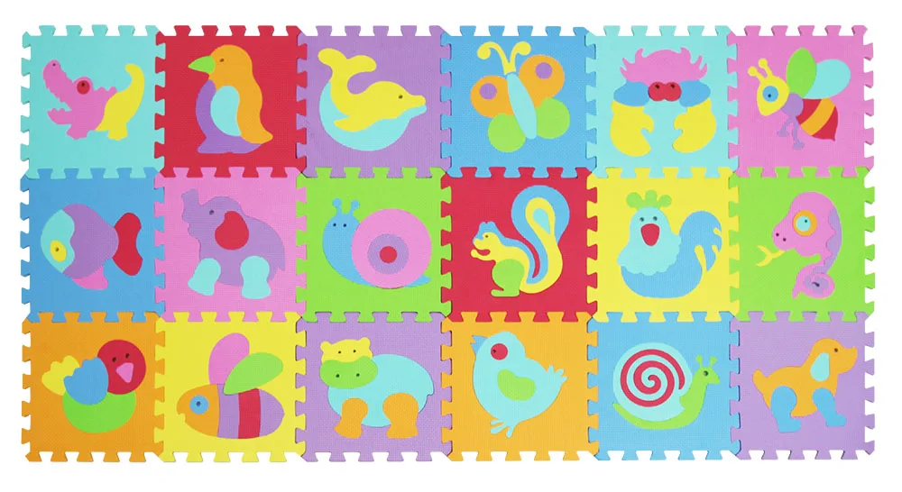 010014 EVA foam puzzlen/детский игровой коврик из пены, игровой коврик-пазл/18 шт./36 шт./партия, блокировка упражнений, тильекаждый 30 см X 30 см - Цвет: 010014