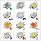 Светодиодный чип высокой мощности 10 Вт светодиодный 10 Вт натуральный холодный теплый белый красный синий зеленый УФ RGB ИК-светильник полного спектра для выращивания заливающего света