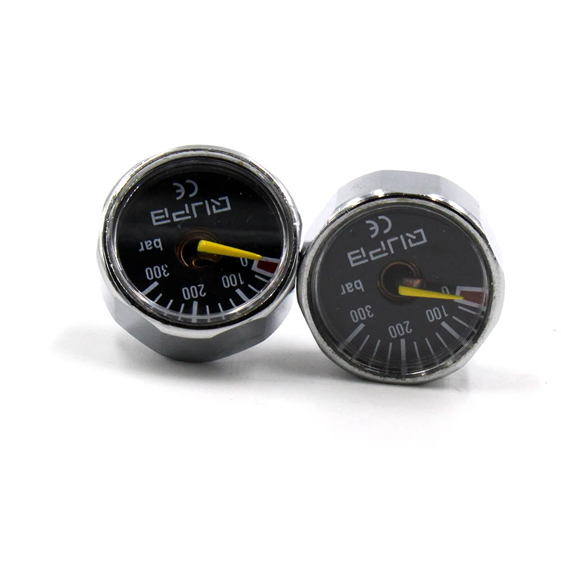 QUPB 1 дюймовый мини манометр 300 бар черный 1/8NPT CE сертифицированный GES007|300bar|gage |