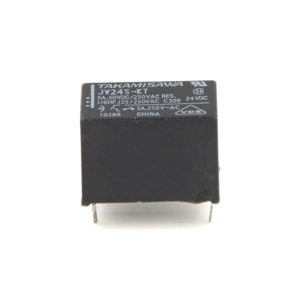 Горячая JV24S-KT DIP-4 электромеханическое реле 24VDC 5A SPST-NO реле питания