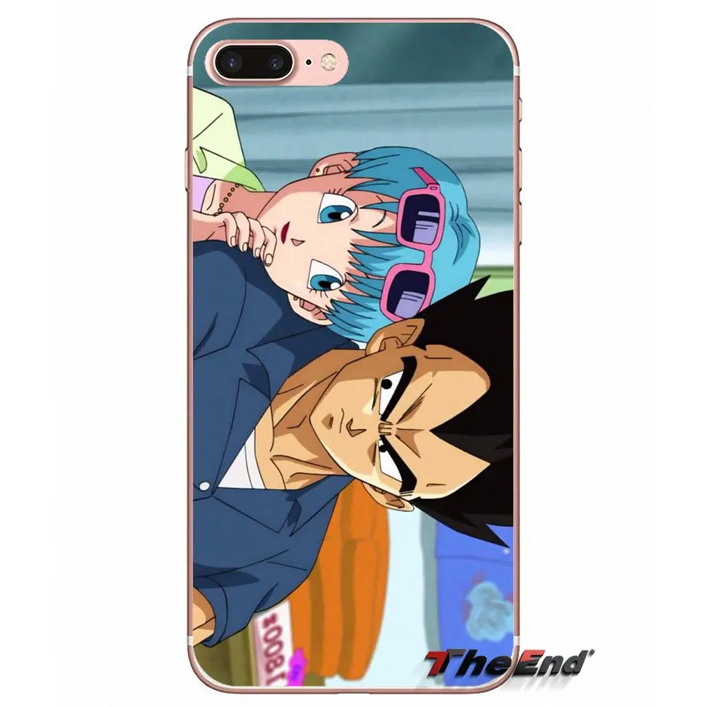 Мягкий чехол для iPhone X 4 4S 5 5S 5C SE 6 6S 7 8 Plus Samsung Galaxy J1 J3 J5 J7 A3 A5 2016 2017 dragon ball z bulma Japan Anime|case