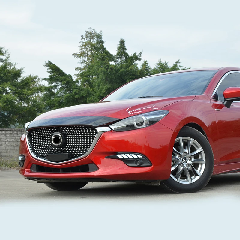 Авто аксессуары подходят для Mazda 3 Axela- ABS Хром передний бампер решетка гриль крышка отделка модифицированный 1 комплект