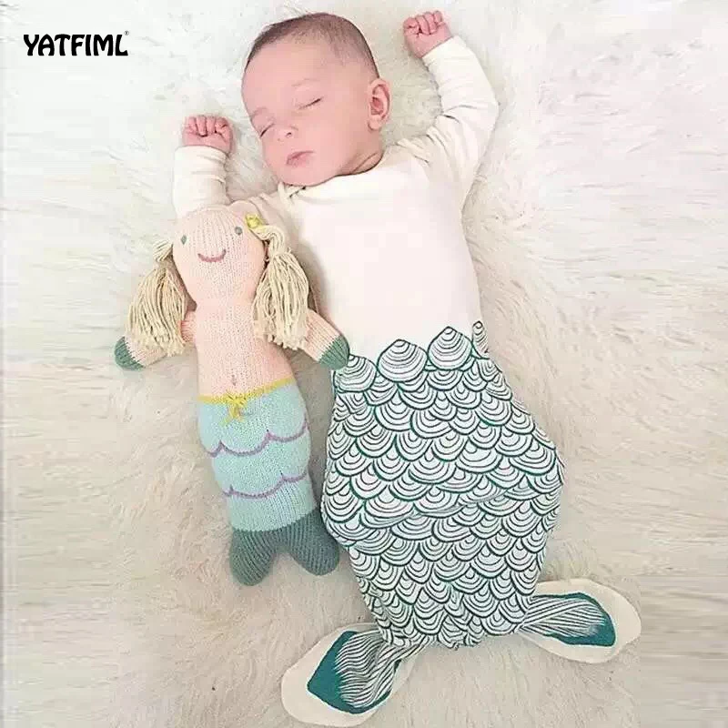 Детский спальный мешок YATFIML мягкий дышащий хлопковый кокон маленький детский