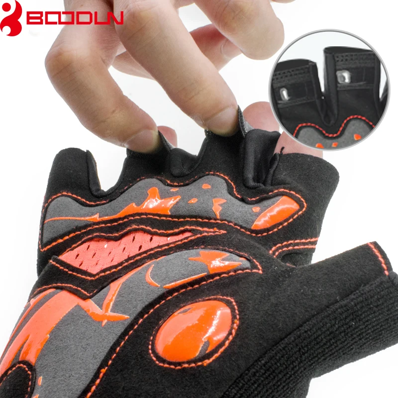 Спортивные перчатки Boodun силиконовые Нескользящие дышащие велосипедные Guantes Ciclismo
