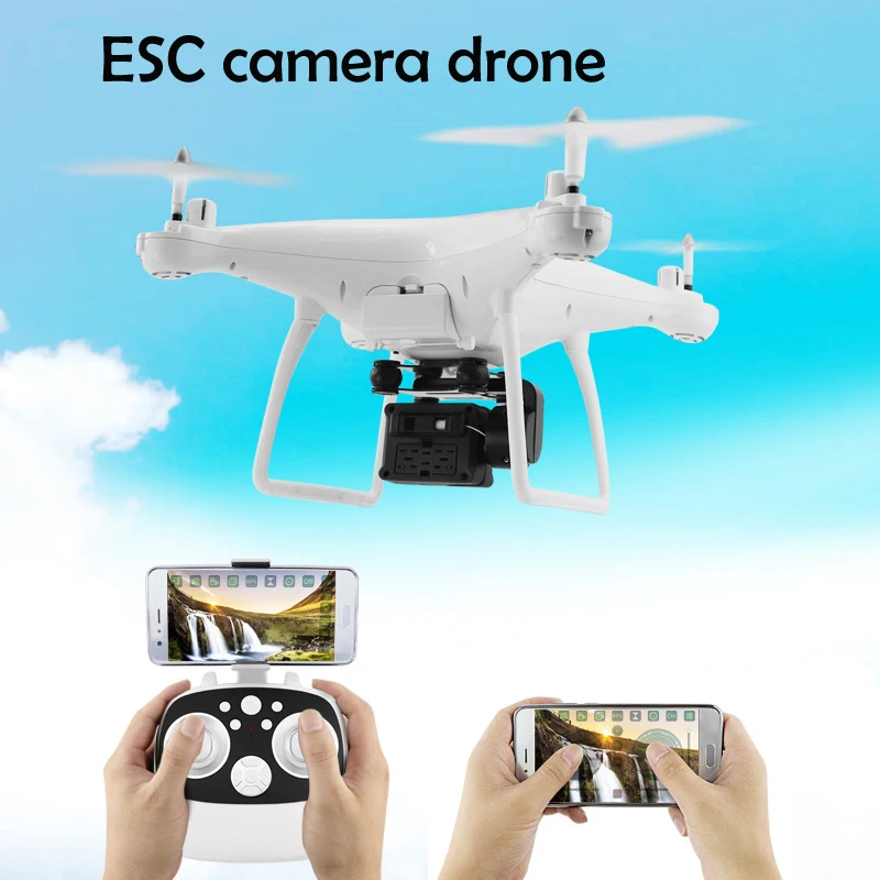 Новинка 2019 Радиоуправляемый квадрокоптер с Wi Fi FPV и регулируемой камерой ESC 1080p HD