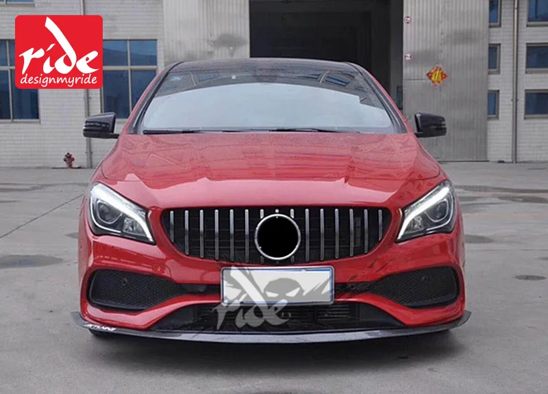 Для merceesmb CLA-W117 GT R стиль решетка ABS серебро CLA180 CLA200 CLA250 CLA45 Спорт без знака передний