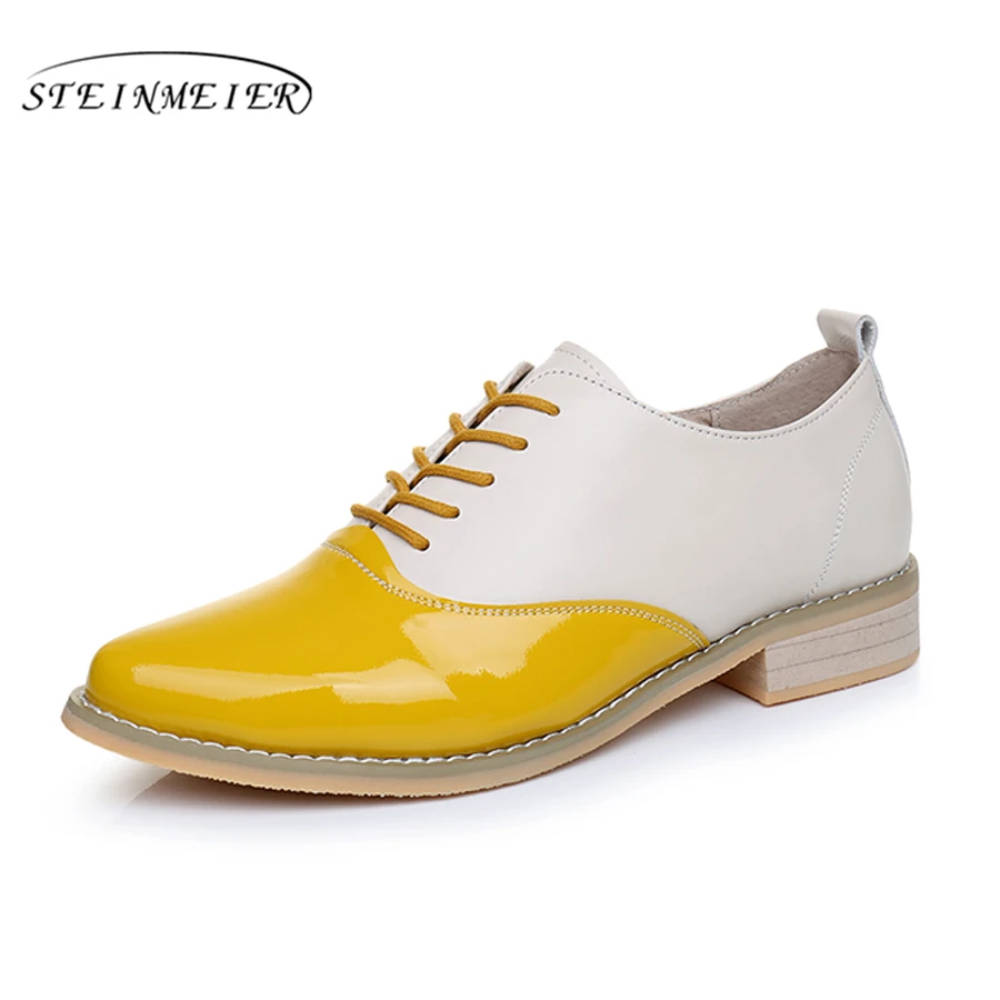 Туфли оксфорды женские из натуральной кожи на плоской подошве размеры США|oxford shoes