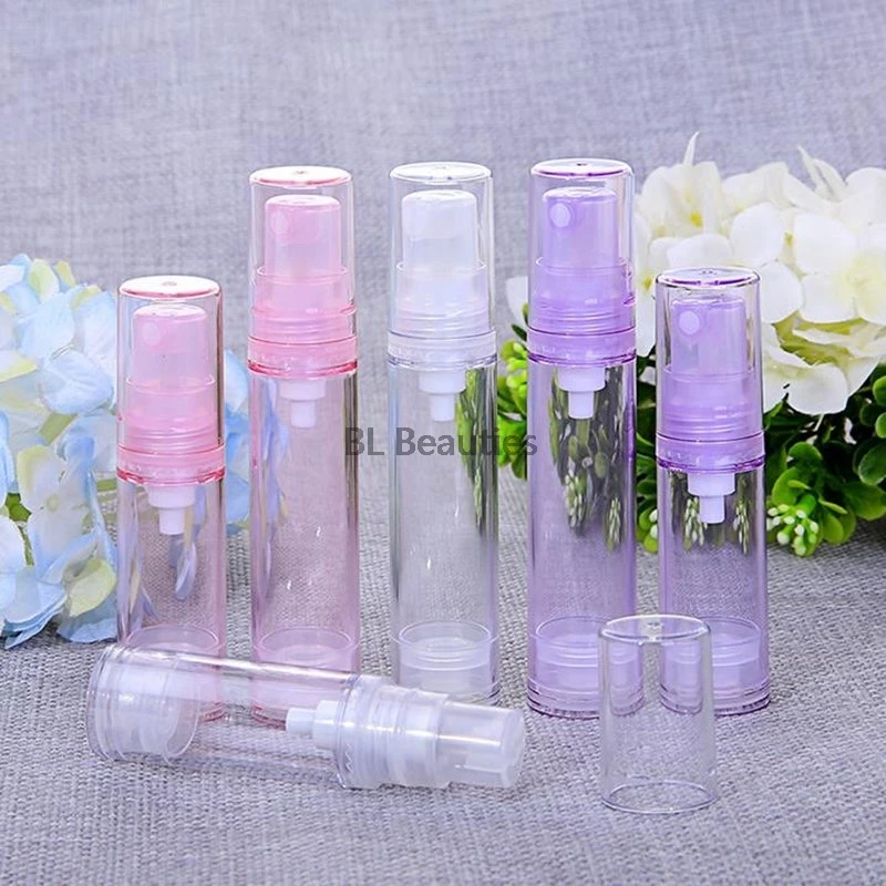 

5ml 10ml Vacuum Spray Bottle Fine Mist Spray Bottle Airless Pump Cosmetics Subpackage Jar Without Straw Sample Travelling Bottle