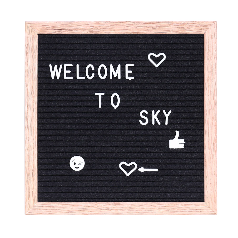 Сменные Фетр письмо знак доски сообщение Украшения дома и офиса доска с