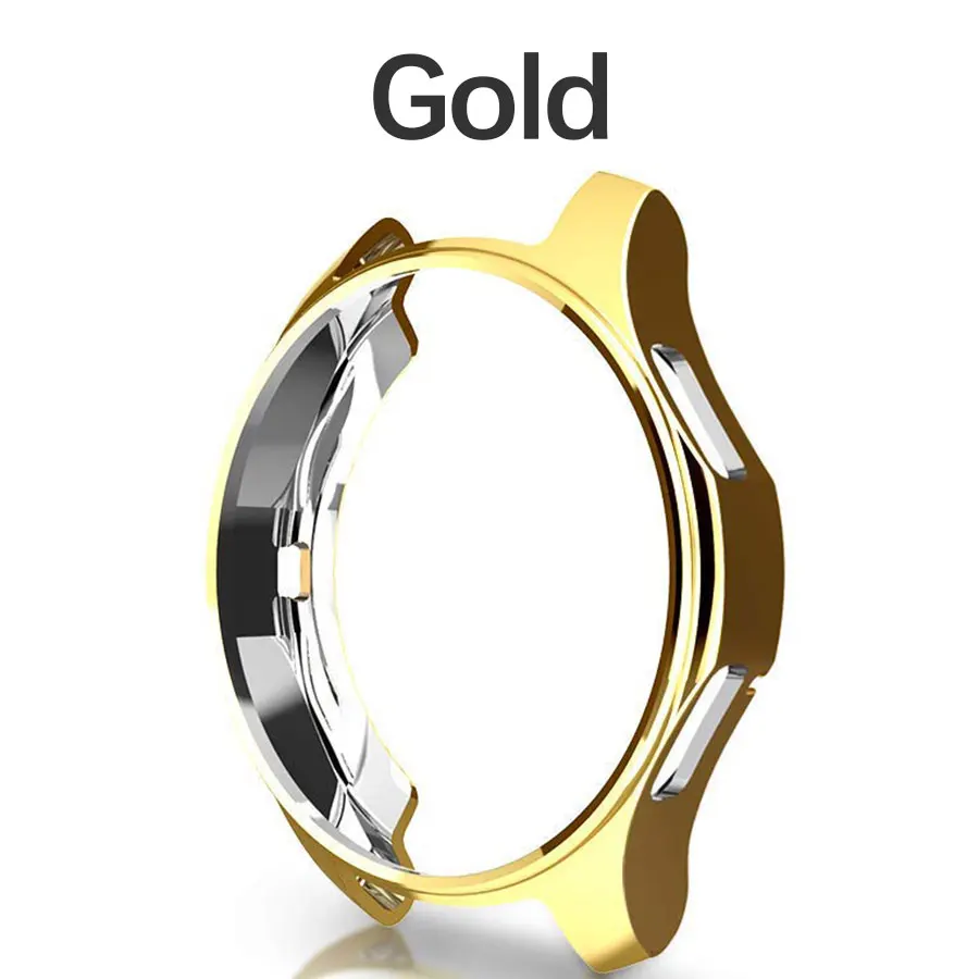 Gold ТПУ полный защитный чехол для часов для samsung Galaxy Watch 46 мм водонепроницаемый спортивный бампер чехол для samsung gear S3 Watch - Цвет: Gold
