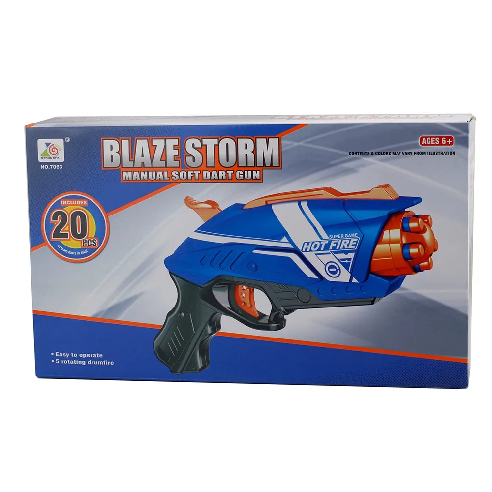 Для NERF Gun Elite Blaster с 20 мягкими пулями из ЭВА детское ружье игрушка для nerf guns детская