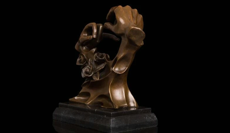 Бесплатная доставка скульптура в стиле арт-деко Мужская одежда кольцо для