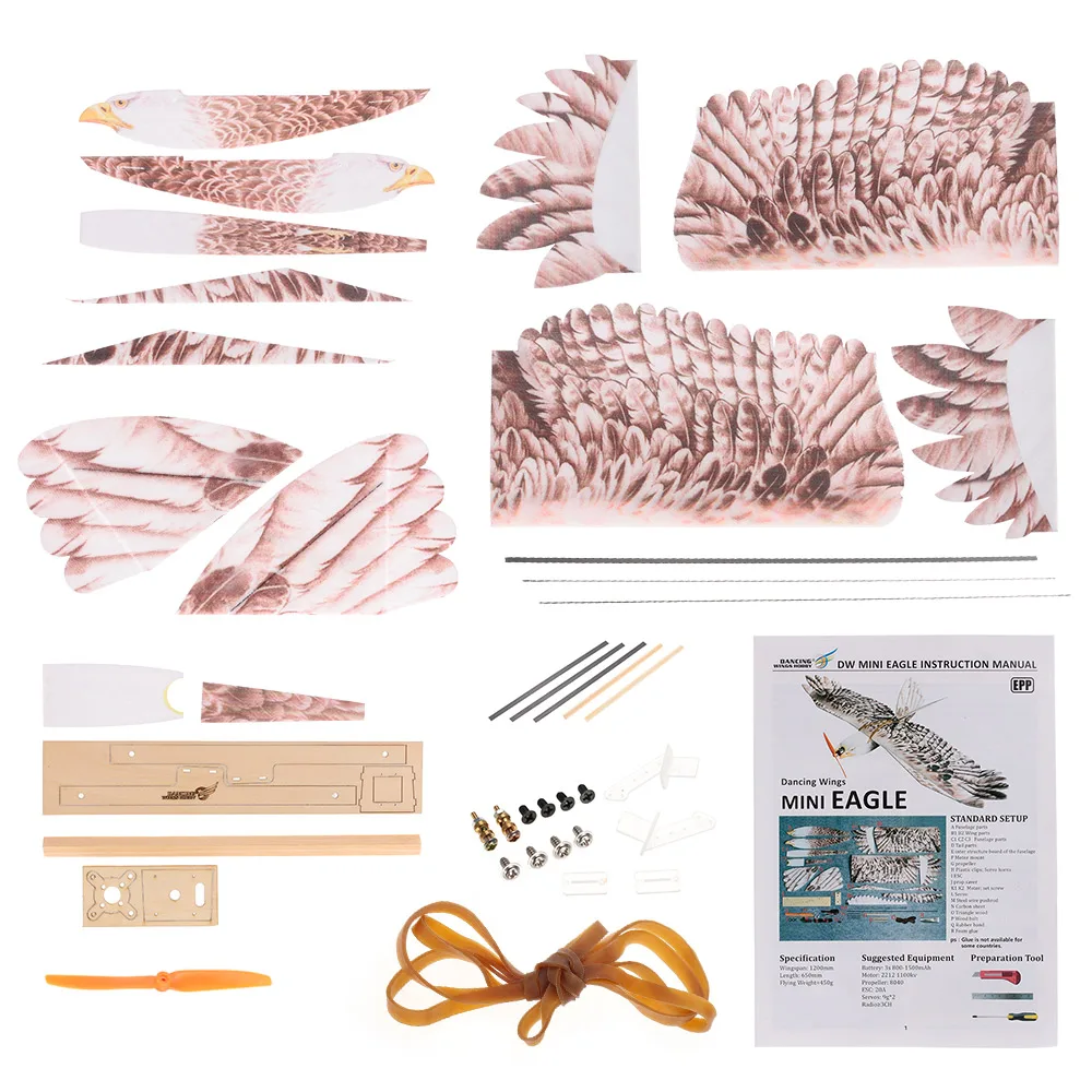 Летательный аппарат с дистанционным управлением биометрический Орел EPP мини