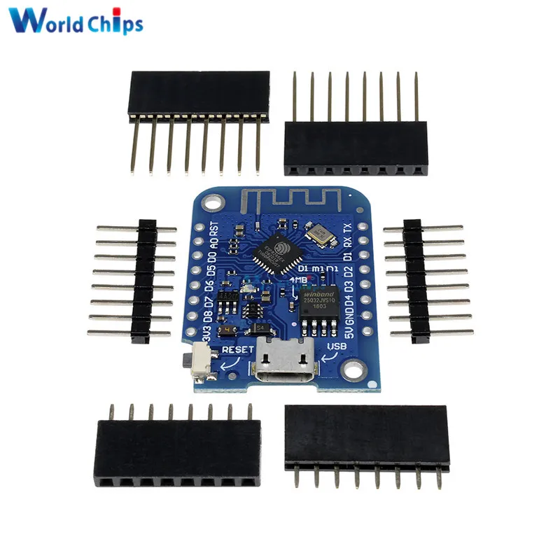 Для Wemos D1 Mini V3.0.0 WIFI Интернет вещей макетная плата на основе ESP8266 CH340 CH340G для Arduino