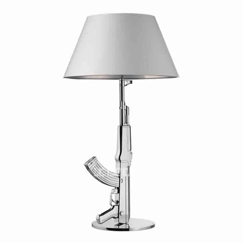 New Modern Design Fashion Desk Lamp Chrome Silver/Golden Button Switch Table Lighting Bedside Working Light 5W | Лампы и освещение