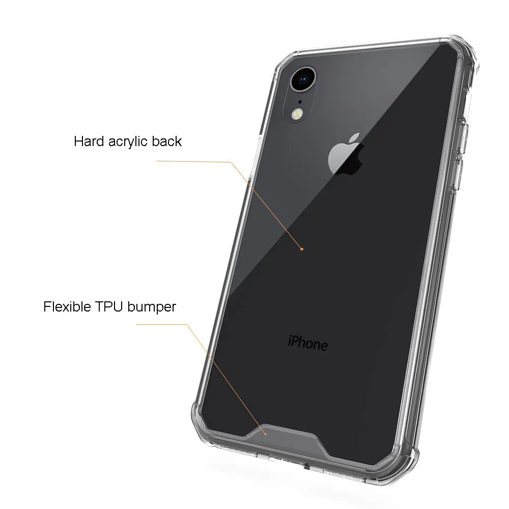 Противоударный Прозрачный Жесткий Тонкий чехол для iphone Xs Max XR 6s 8 7 Plus X | Мобильные