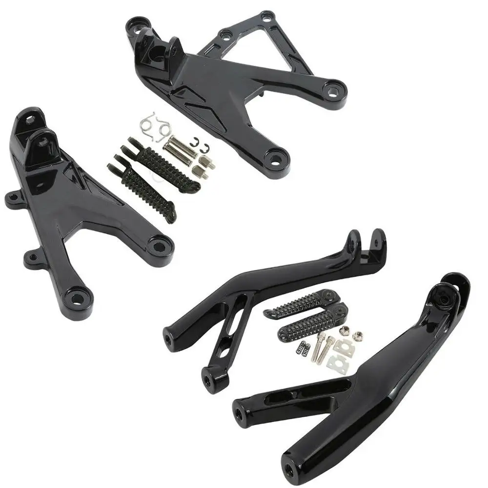 

Motorcycle Front Rear Foot Peg Footrest Bracket For Yamaha YZF R1 R1S R1M 2015-2018 2017 2016