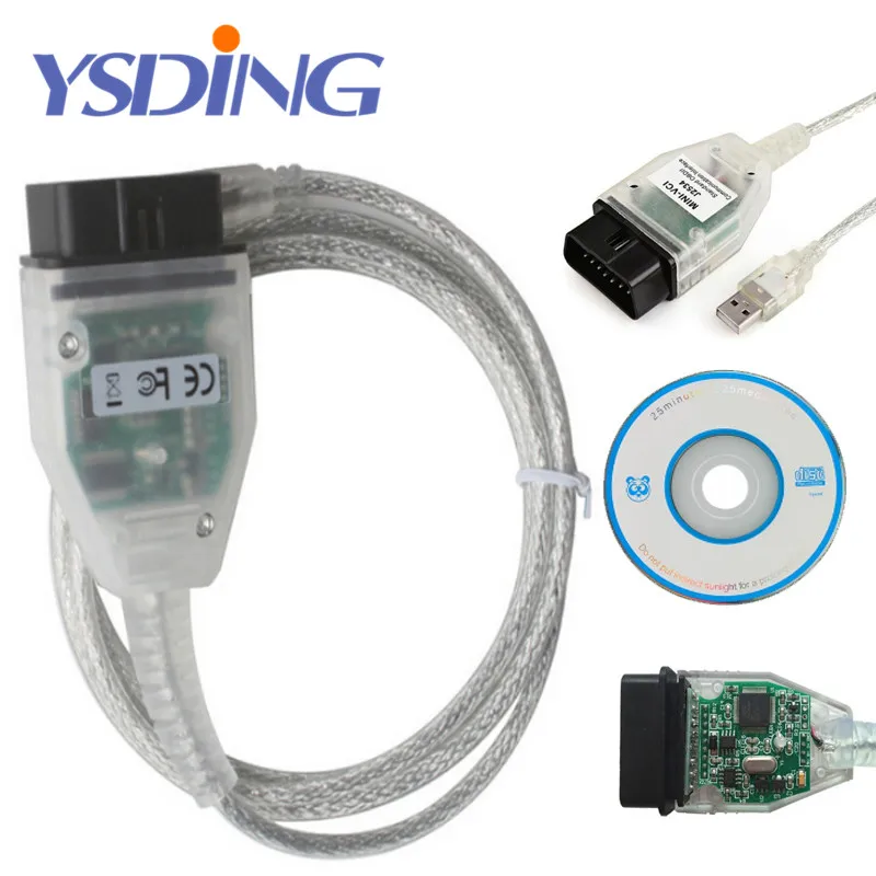 Мини VCI V12.10.019 J2534 для Toyota с FTDI FT232RL чип ТИС Techstream OBD2 автомобиля диагностический