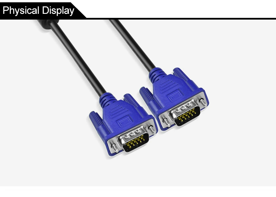 1080P VGA к VGA компьютерный монитор Удлинительный Кабель VGA кабель HD 15 Pin кабель «Папа-папа» шнур Медная линия для портативных ПК