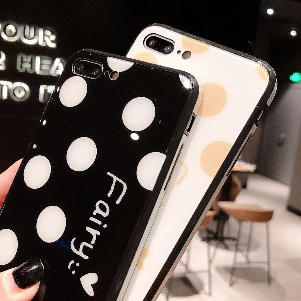 Роскошный чехол KISSCASE из закаленного стекла для iPhone 7 8 XR XS Max Wave Point 6 S Plus X Coque |