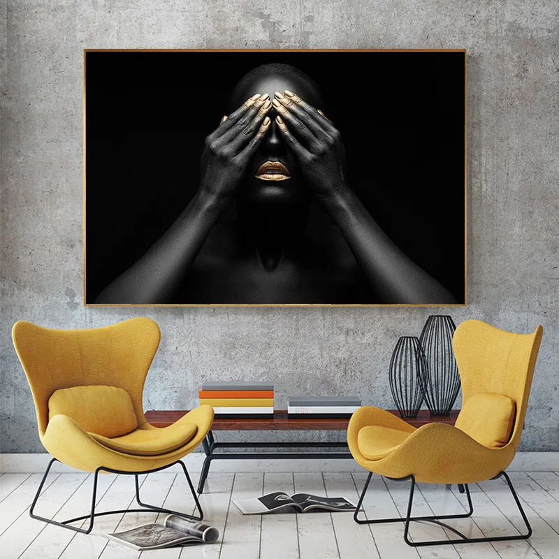 Картина на холсте настенная живопись сексуальные черные африканские женские