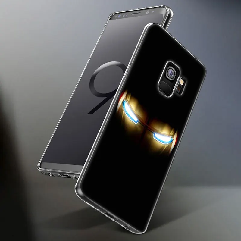 Горячий супер герой Железный человек мягкий силиконовый чехол для samsung Galaxy S10 S9 S8 Plus S7 Edge A6 A8 Plus A7 A9 A5 Модный чехол