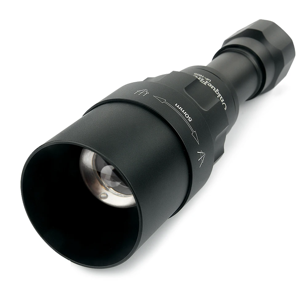 UniqueFire 1605 IR 940NM светодиодный светильник 50 мм объектив зум инфракрасный светильник ночного видения 3 режима USB Перезаряжаемый фонарь для охоты