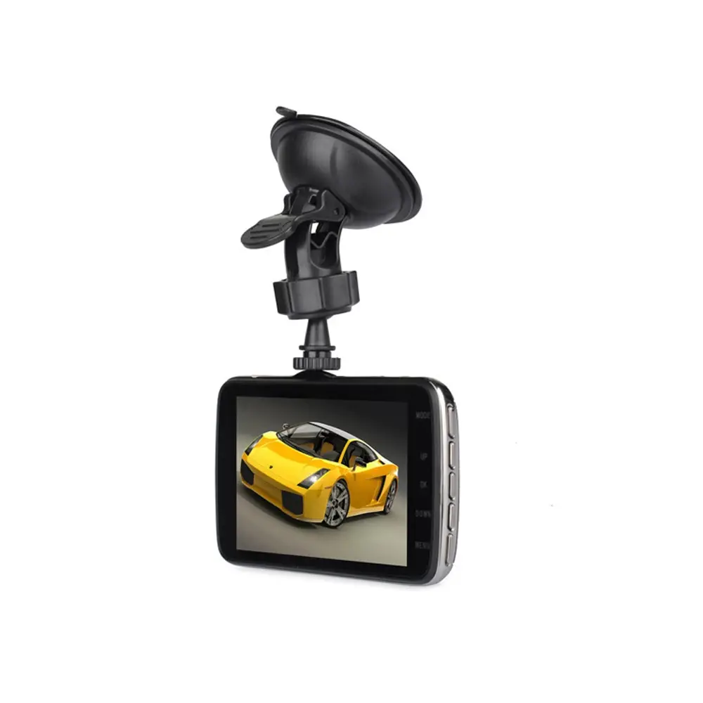 FHD 1080P 4 дюймовый ЖК дисплей IPS с двумя объективами Автомобильный видеорегистратор