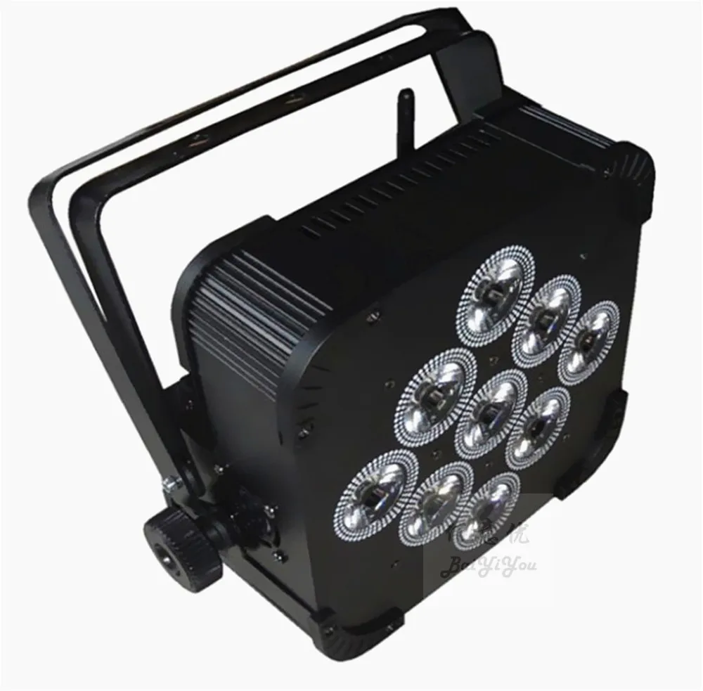 4 шт./лот 9*12 Вт RGBW в 1 беспроводной DMX & IRC светодиодный аккумулятор PAR Light