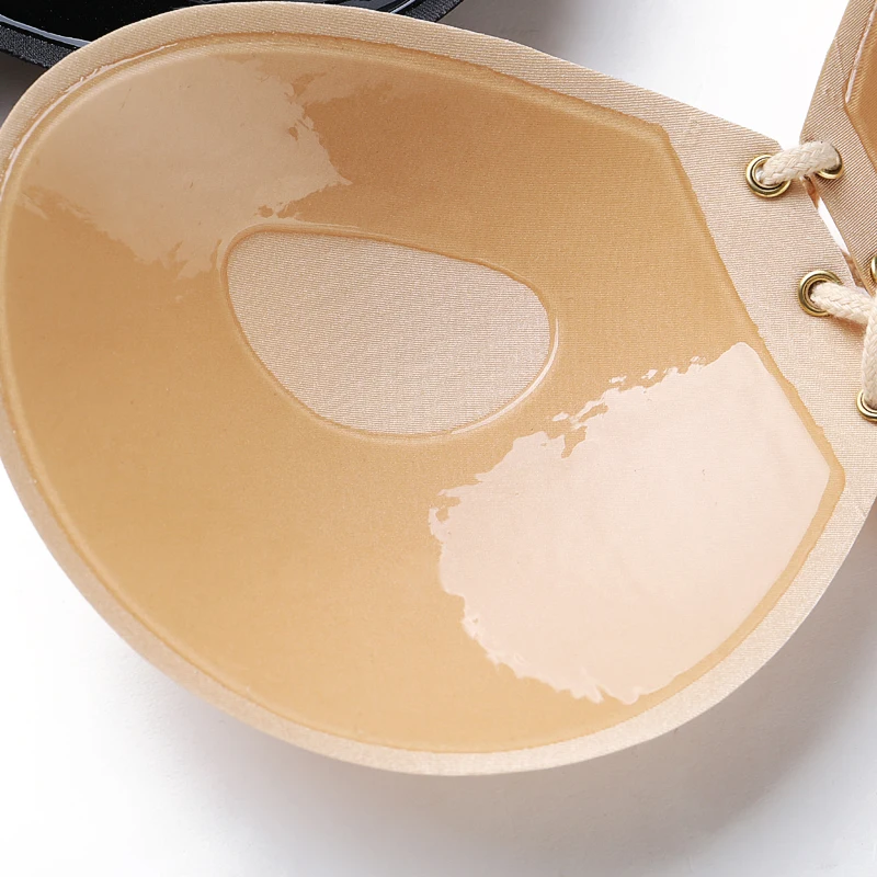 Сексуальный бюстгальтер пуш-ап силиконовый на шнуровке большой размер BH soutien gorge