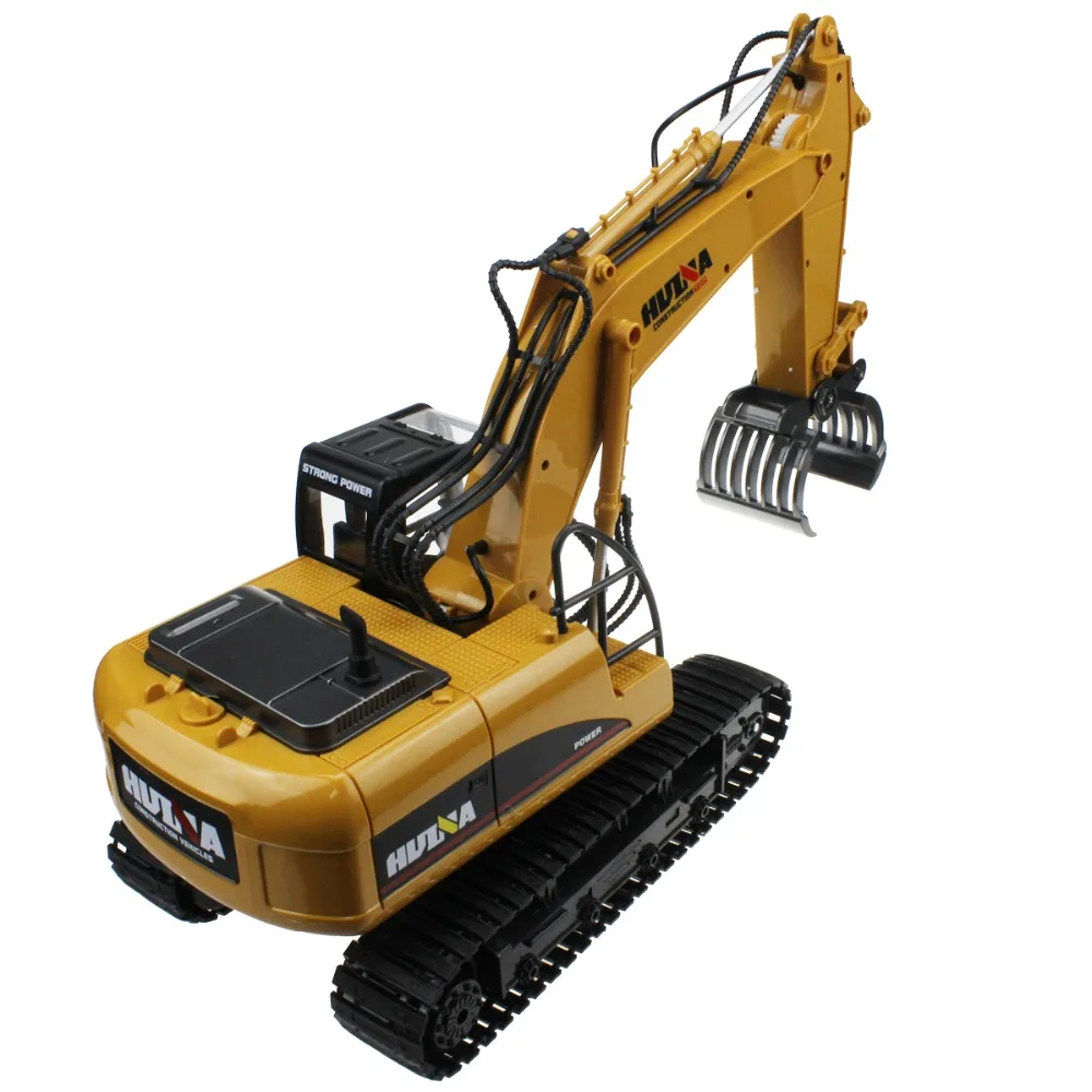 16-канальный 2,4 ГГц RC экскаватор с грейфером из сплава, заряжаемым, со звуком и светом, демонстрационный дистанционный контроль инженерного грузовика.