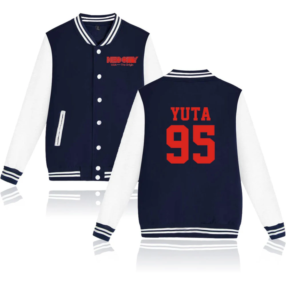 

2019 New Nct 127 Idol Unisex V-neck Baseball Jacket Popular Hip-Hop Long Sleev Harajuku Korean Hipster Fashion Comfortable