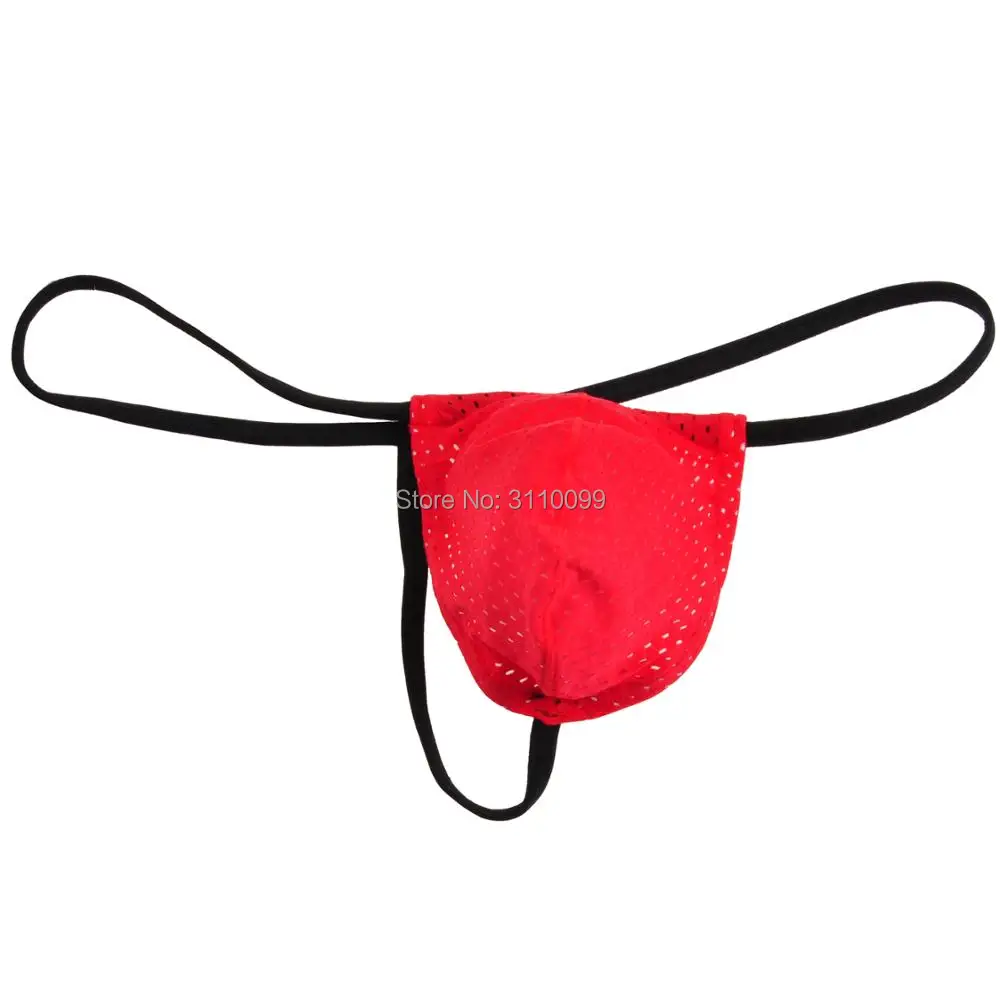 Дышащие сетчатые сексуальные бикини с дырками нижнее белье мужские стринги и g