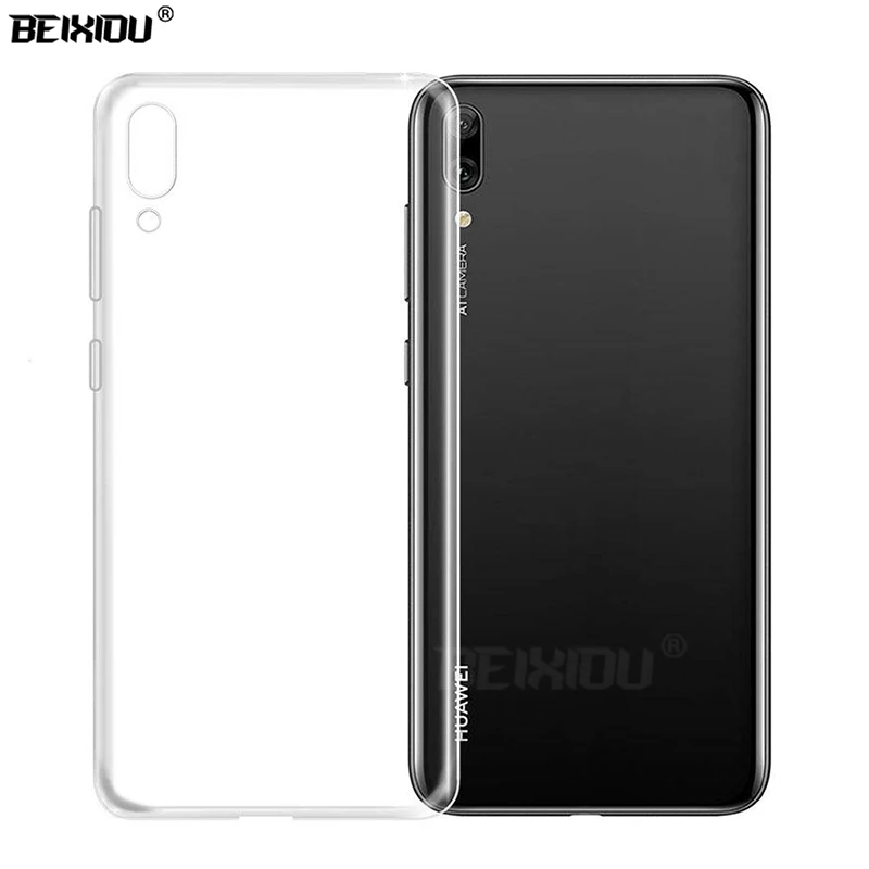 Чехол для huawei Y7 Pro 2019 TPU силиконовый прозрачный мягкий чехол DUB LX2 6 26 защитная