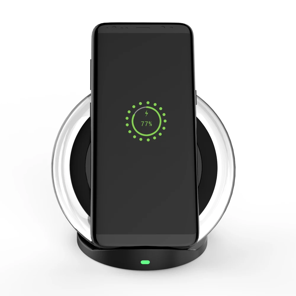 Модное Qi Беспроводное быстрое зарядное устройство Подставка для зарядки док