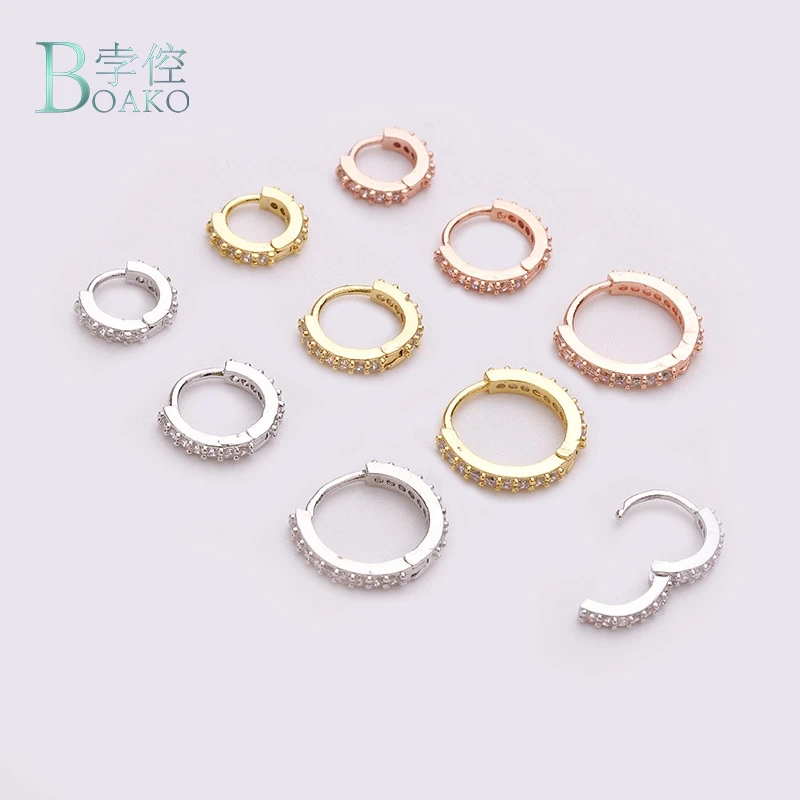 BOAKO 1 шт. носовые кольца ноздри кольцо цветок спиральный для хряща Tragus нос