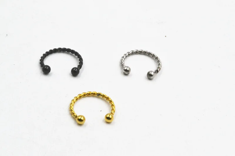 LOT20pcs ювелирные изделия для тела-Новинка 16g хирургическая сталь твист