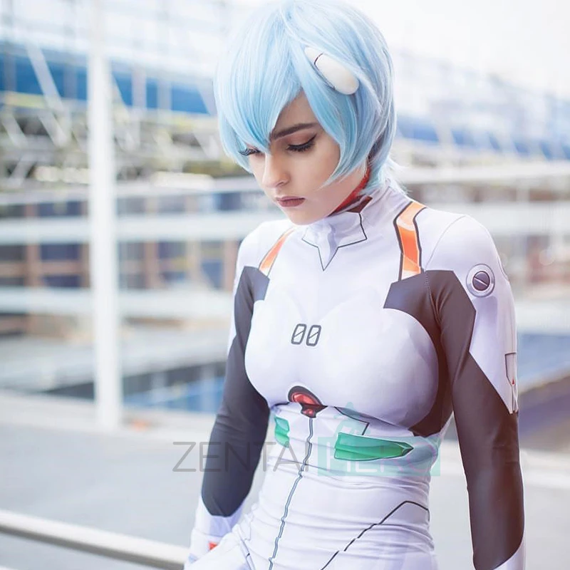 Евангелион/ЕВА Ayanami Rei карнавальный костюм лайкра/спандекс материал