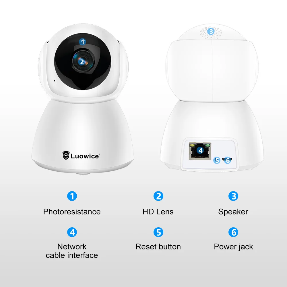 Ip-камера видеонаблюдения HD 1080P H.265 Wi-Fi ночное видение |