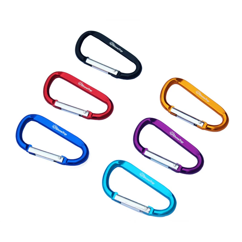 6 шт. Открытый туристическое снаряжение алюминиевый карабин Охота выживания