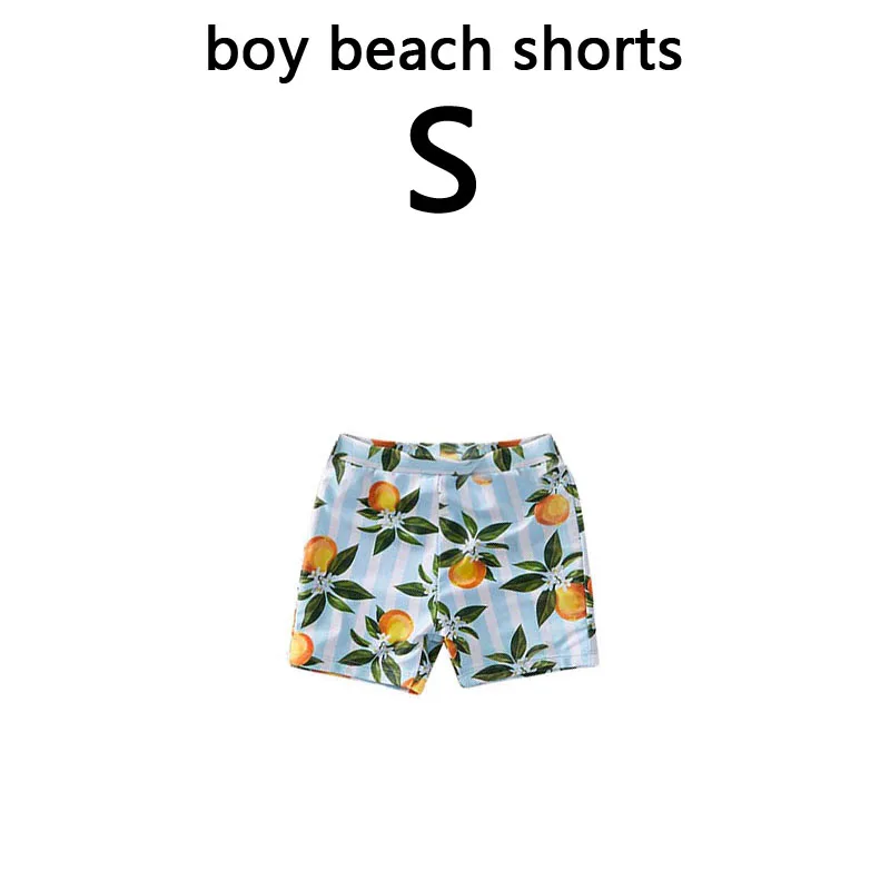 boy size S Семейный комплект бикини для женщин; коллекция года; Летние оранжевые купальники с принтом для мамы и дочки; пляжные шорты для мальчиков; купальник для мамы и дочки - Цвет: boy size S